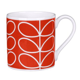 Linear Stem Orange Poppy Large Mug