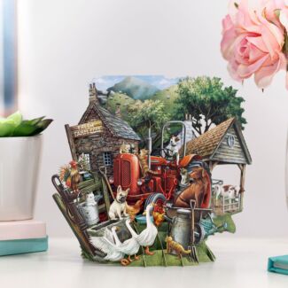 ‘The Farmyard’ 3D Greetings Card