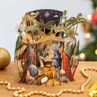 Nativity 3D Christmas Card