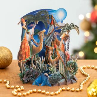 Three Kings 3D Christmas Card