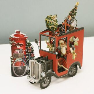 'UK Postie' 3D Christmas Card