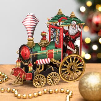 ‘Santa’s Train’ 3D Christmas Card