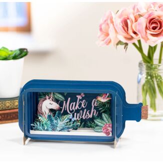 Make a Wish Unicorn Message In A Bottle Card