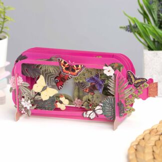 Butterflies Message In A Bottle Card