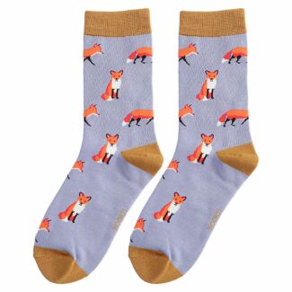 Lilac Foxes Women’s Bamboo Socks