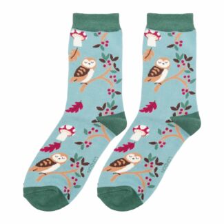 Duck Egg Woodland Women’s Bamboo Socks
