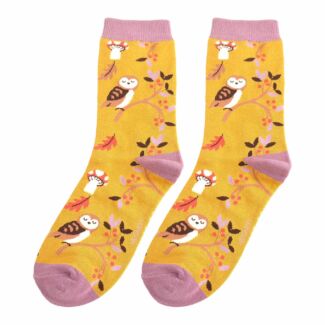 Mustard Woodland Women’s Bamboo Socks