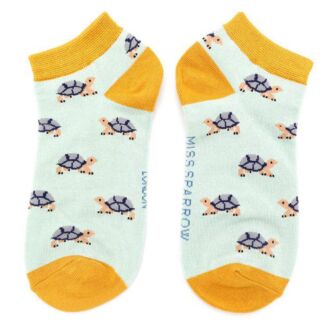 Duck Egg Turtle Women’s Bamboo Trainer Socks