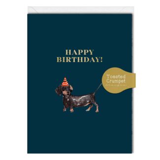 Dachshund ‘Happy Birthday!’ Mini Birthday Card