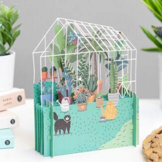 Greenhouse Greetings 3D Pop Up Card