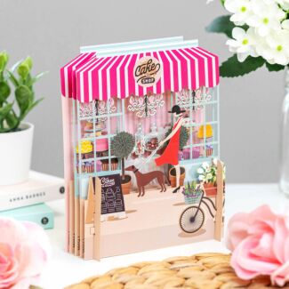 Cake Shop Greetings 3D Pop Up Card