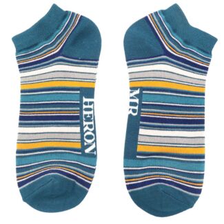 Denim Stripes Men’s Bamboo Trainer Socks