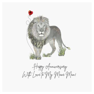 My Mane Man Luxury Anniversary Card