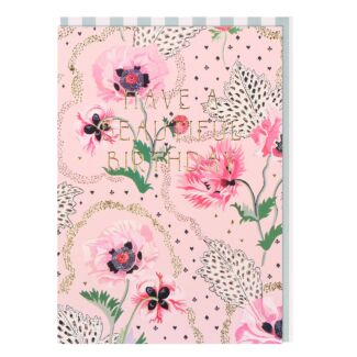‘Pink Poppies’ Birthday Card