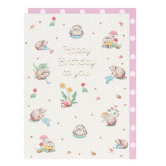 Cath Kidston ‘Hedgehogs’ Birthday Card