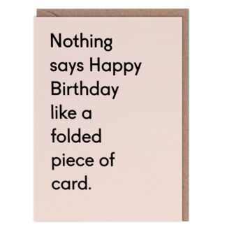 Twin Pines 'Folded Piece of Card’ Greetings Card