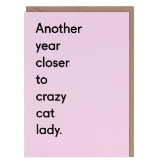 Twin Pines ‘Crazy Cat Lady’ Greetings Card