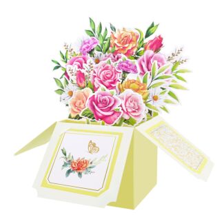 Florever  ‘Happiness’ Pop-Up Flower Box Card