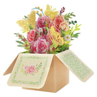 Florever ‘Butterflies’ Pop-Up Flower Box Card