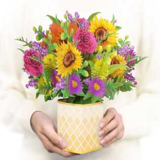 Florever ‘Fantasy’ Large Pop-Up Flower Bouquet Card