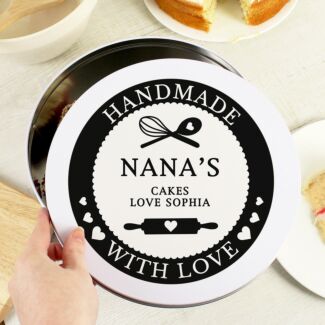 Personalised ‘Handmade With Love’ Cake Tin