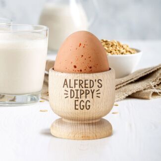 Personalised Wooden Egg Cup