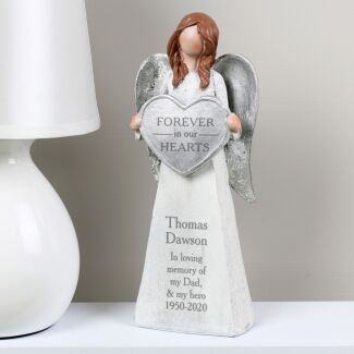 Personalised ‘Forever In Our Hearts’ Memorial Angel Ornament