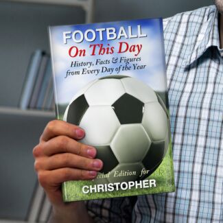 Personalised Football On This Day Hardback Book 