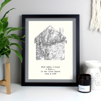 Personalised 1805 - 1874 Home Map Framed Print