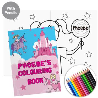 Personalised Princess Colouring Set 