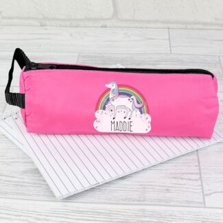 Personalised Unicorn Pink Pencil Case