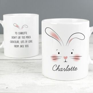 Personalised Bunny Features Mug