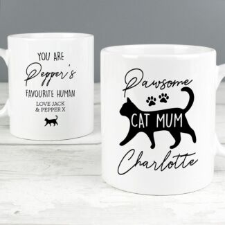 Personalised ‘Pawsome Cat Mum’ Mug