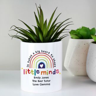 Personalised Teacher ‘Little Minds’ Ceramic Storage Pot