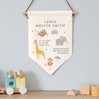 Personalised ‘Zoo’ Hanging Banner