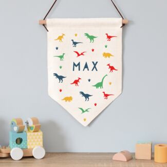 Personalised ‘Dinosaur’ Hanging Banner