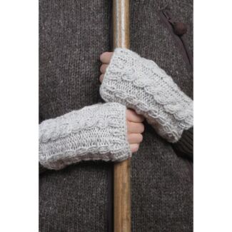 Chamonix Oatmeal Fingerless Gloves