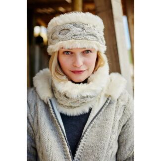 Chamonix Oatmeal Fur Headband