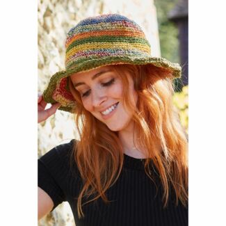 Striped Hemp/Cotton Hat 