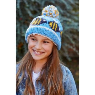 Kids Bobble Hat Bumble Bee