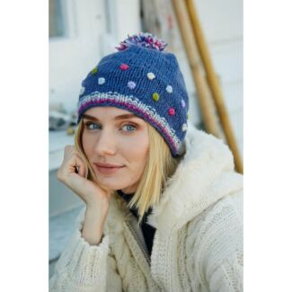 Montpellier Denim Bobble Beanie Hat