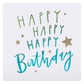 Cloud Nine Happy Happy Happy Birthday Card