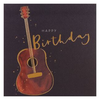 Vanilla ‘Guitar’ Birthday Card