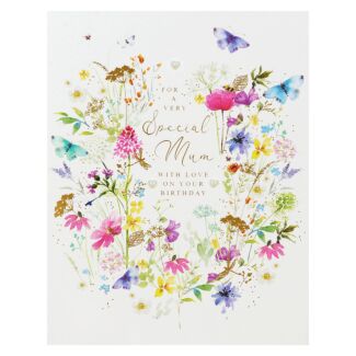 Fields of Gold Floral Mum Birthday Card