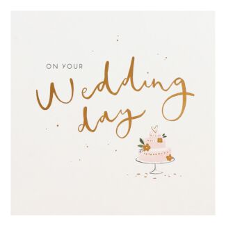 Vanilla ‘Cake’ Wedding Day Card