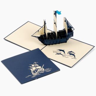 Kirigami ‘Galleon’ 3D Pop-up Card