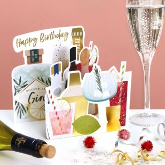 Parade ‘Drinks’ Fold-Out Birthday Card