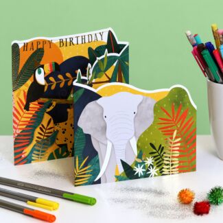 Parade ‘Jungle Party’ Fold-Out Birthday Card