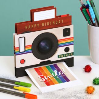 Parade ‘Instacam Camera’ Fold-Out Birthday Card