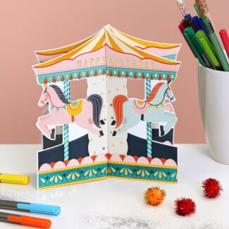 Parade ‘Carousel’ Fold-Out Birthday Card